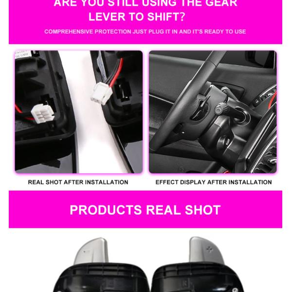 Corrosion Resistant Paddle Shift Switches AI Alloy Plastic