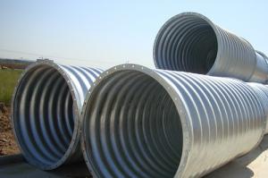 China Steel Pipe / Corrugated Steel Pipe Culvert is a flexible structure adapt to different terrain subsidence on sale