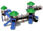 ODM Outdoor Kids Water Playground Plastic Tree Playhouse Slide for Children