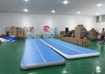 Floating Water Blue Inflatable Sports Games Air Track Tumbling Mat For