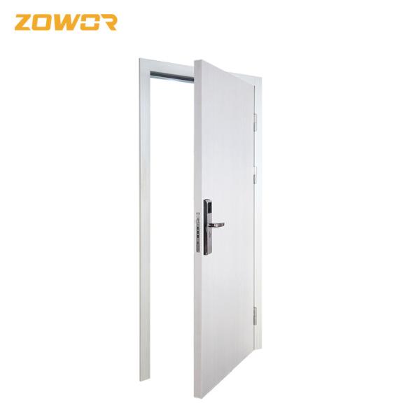 BS Fire Rated Timber Door With Glass For Commercial Buildings/ Max. Size 8' X 8'