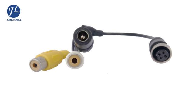 Pure Copper 4 Pin GX12 Aviation Cable Female To Male for Vehicle Monitoring