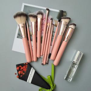 Wholesale 11PCS Pink Makeup Brush High Flexibility Synthetic Bristles Powder Foundation Brush from china suppliers
