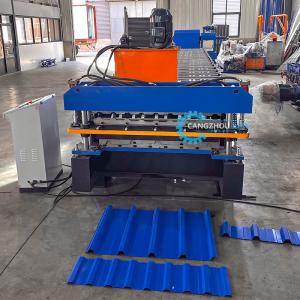 Wholesale Double Layer Steel Corrugated&amp;Trapezadial Color Steel Roof Sheet Roll Forming Machine from china suppliers