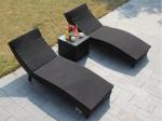 Leisure Aluminium PE Rattan Sunbed All weather Outdoor Garden Patio Lounge