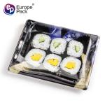 Factory direct disposable plastic take away sushi tray with lid