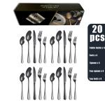 30 Pieces Gold Silverware Set Glossy Gold Metal Forks For Family Gatherings