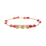 7.5'' Tassel Beaded Handmade Bracelets stretchy 14k Gold Plated