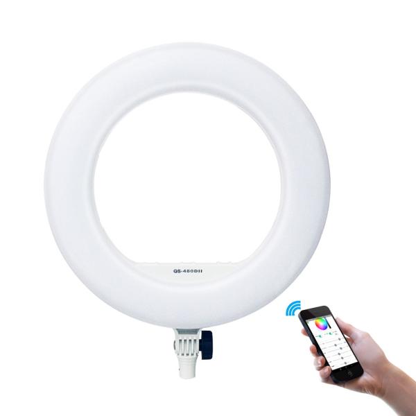 96w Beauty Live stream Photo Led Ring Light 18 Inch Bluetooth App With USD For