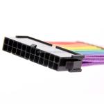 24 pin extension cable Colorful sleeve 24pin Male to 24pin Female ATX Power
