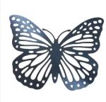 Laser Cutting Technology Silver Delicate Butterfly Art Decoration Support