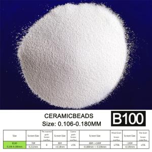 Wholesale 180um B100 Ceramic Beads For Car Wheel Hub Sandblasting Surface Treatment from china suppliers