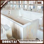 White Fused Cast AZS Brick Refractory for Glass Furnace Standard SiO2 Content 33