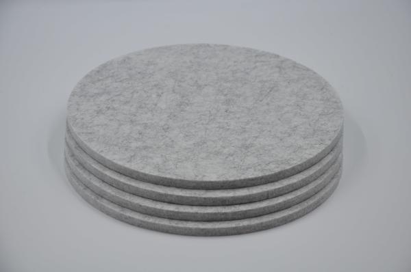 Round Polyester Fiber Acoustic Soundproofing Panels PET Suspended Ceiling