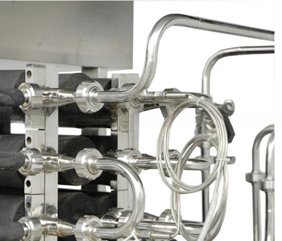 TUBULAR MINI UHT STERILIZER FOR MILK PROCESSING PLANT 1800*800*1200mm 8 bar Pressures