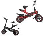 36V 10AH Lightest Electric Folding Bike Lithium Battery Powered Inflated Tire