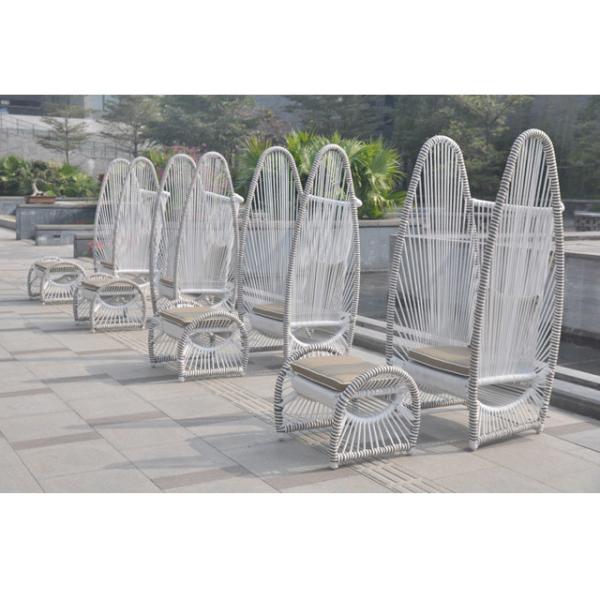 Upgrade Your Patio with Modern Outdoor Rattan Sun Lounger Chair and Ottoman Set