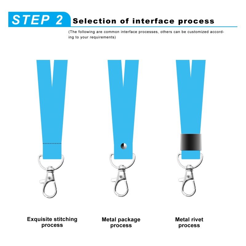 Customized Plastic Lanyard String Badge Clip Sublimation Printed 25mm Thick