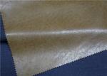 Brown Embossed Garment Leather Fabric 0.6 Mm Thickness For Men'S Jacket