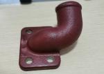 Cast Iron Elbow Pipe Painted In Red HT250 Green Sand Casting