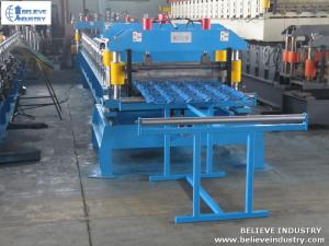 Wholesale 11KW Metal Roof Roll Forming Machine , Hydraulic Cutting Type Cold Roll Forming Equipment from china suppliers