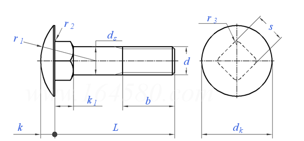 Custom Mark According to Your Specification High Strength Din 603 Carriage Bolts Stainless Steel Grade 4.8/6.8/8.8