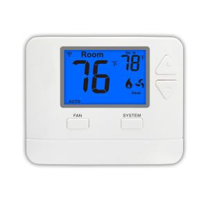 Wholesale Non Programmable Home HVAC Heating Digital WIFI Thermostat 24V LCD White ABS from china suppliers