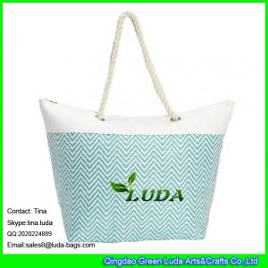 China LUDA discount handbags women shoulder beach handbags paper fabric straw handbag on sale