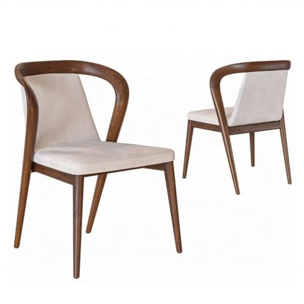 Apartment Nordic Solid Wood Dining Chair Modern Simple Negotiation Chair Leisure