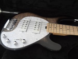 Wholesale 5 string bass guitar Erine ball sting ray 5 Gray quilted maple body maple neck and fingerboard from china suppliers