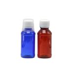 100cc PET Amber/Orange/Blue Maple Cough Syrup Bottle with Safety Cap and Heat