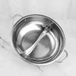 Multifunction Hot Pot Soup Cooker Set Cookware Glass Lid SS410 Soup Pots