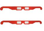 Chroma Depth Paper 3D Glasses Red Color For 3D Drawing Picture EN71 ROHS
