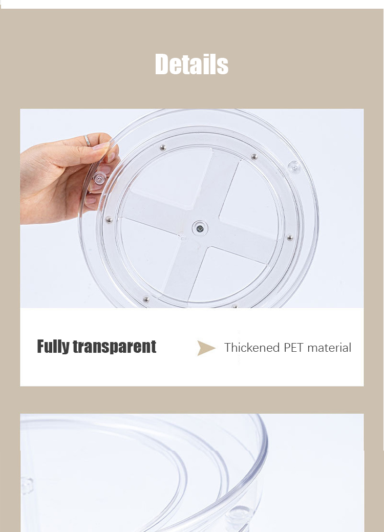 2021 Hot selling space saver Kitchen desktop multifunctional Rotating seasoning bottle storage Turn Tables