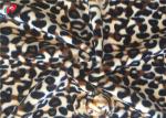 Stretching Polyester Spandex Velvet Fabric Animal Printed Warp Knitting Fabric