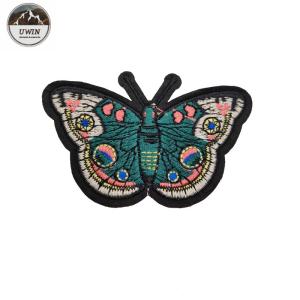 Wholesale Washable Butterfly Sew On Embroidered Patches OEM Merrowed Border Customized Logo from china suppliers