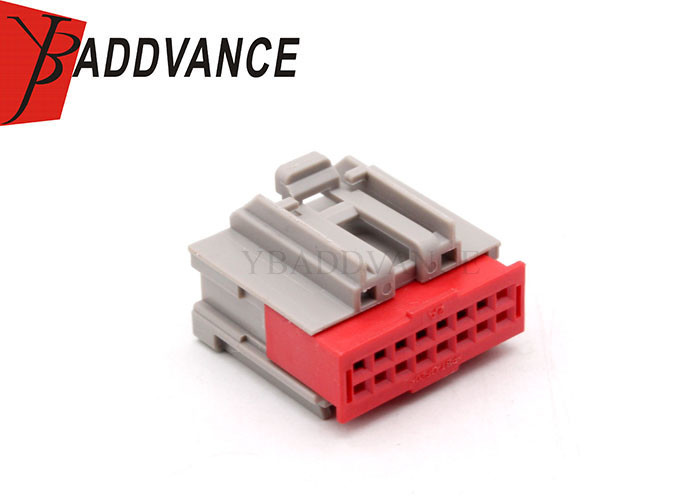 16 Pin Female Unsealed Electric Wire Connector With Terminals For Automotive