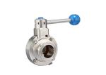 3A Stainless Steel Sanitary Valves Clamp Butterfly Valve For Electronic