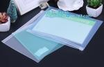 eva toiletry cosmetic makeup bag, slider zipper plastic bags half clear zip lock