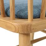 Modern Design Dining Room Furniture Backrest Armrest Wood Dining Chair in