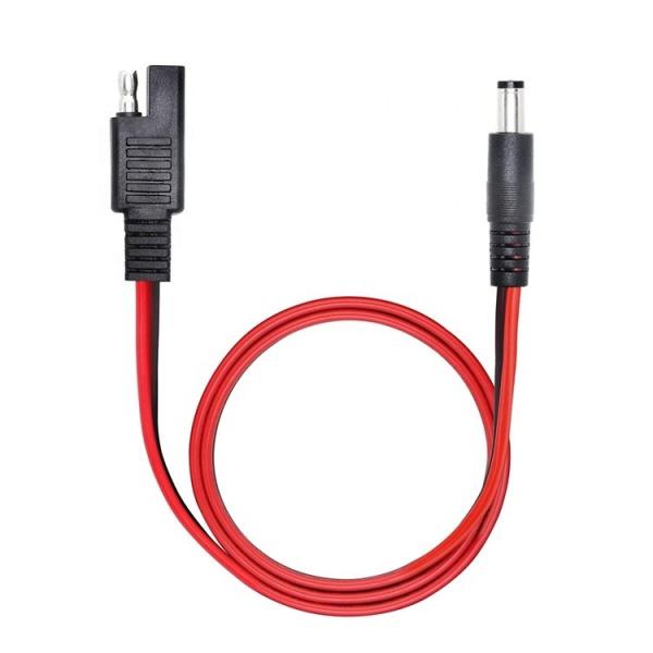 14AWG DC Plug 5.5x2.1mm Male to SAE 2 Pin Connectors Extension Cable for