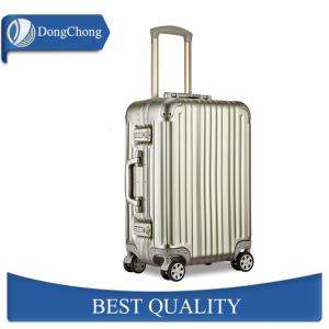 Wholesale Gold Full Aluminum Cabin Luggage Carrier With Universal Wheels Less Jointed Gap from china suppliers