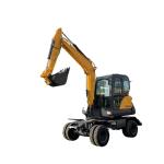 High Performance Excavator Digger 6T Hydraulic Wheeled Excavator Wheel Type