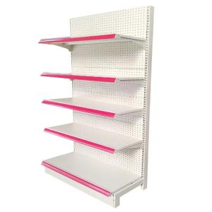 Wholesale Factory Custom Size Color logo supplier metal supermarket shelf grocery shelves gondola rack from china suppliers