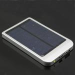 Aluminum alloy solar chargers 2600mAh solar power bank