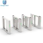 SUS304 Automatic High Speed Glass Turnstile Doors Pedestrian Access Control 60HZ