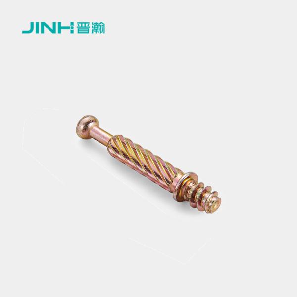 Carbon Steel 40mm Length Minifix Cam Bolt Furniture Connecting Fitting For RTA