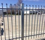 Factory hot dipped galvanized and powder coated ornamental steel picket fence in