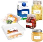 1000 Blank Removable Freezer Labels Water Oil Resistant with Perforation Line