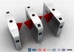 Automatic Flap Security Barrier Gate , Waist Height Turnstile With Ticketing